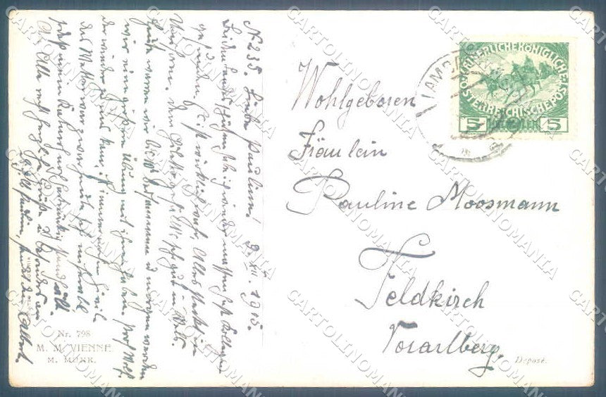 Artist Signed Napoleone Royalty MM Vienne 798 cartolina postcard TW2565 – retro