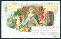 Artist Signed F. Stassen Lady Elsa Richard Wagner serie II postcard TW2567 – fronte