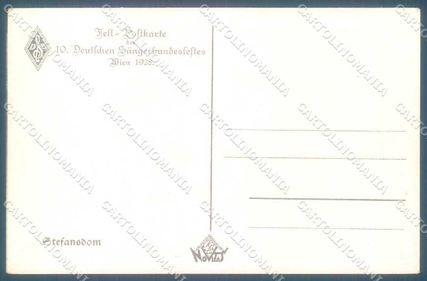 Artist Signed Schule Stefansdom Wien Deutschen Sangerbundesfeltes 10 pc TW2572 – retro