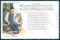 Artist Signed Old Man Child Boy Music Sheet Vogel 6 cartolina postcard TW2575 – fronte