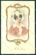 Artist Signed Fashion Lady Relief Meissner & Buch 1119 cartolina postcard TW2586 – fronte