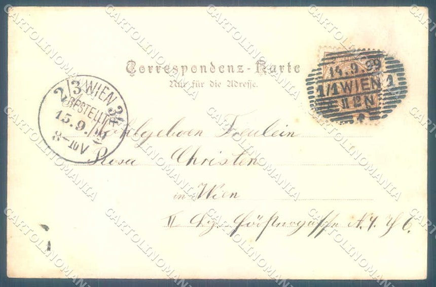 Artist Signed Art Nouveau Children Poppy serie 9079 cartolina postcard TW2604 – retro