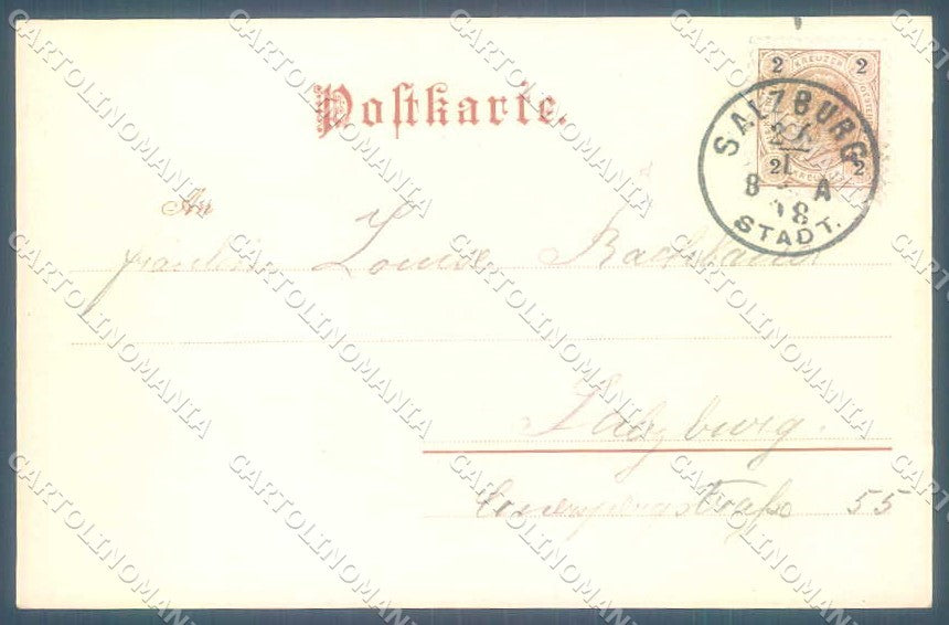 Artist Signed Kainradl Ludwig Lady Romantic Couple serie 509 postcard TW2635 – retro