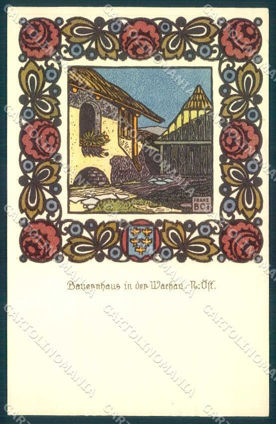 Artist Signed Bot Franz Art Nouveau Bauernhaus Vereines 33 postcard TW2662 – fronte
