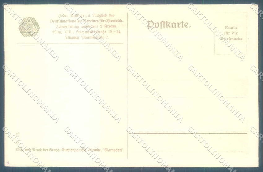Artist Signed Bot Franz Art Nouveau Bauernhaus Vereines 33 postcard TW2662 – retro
