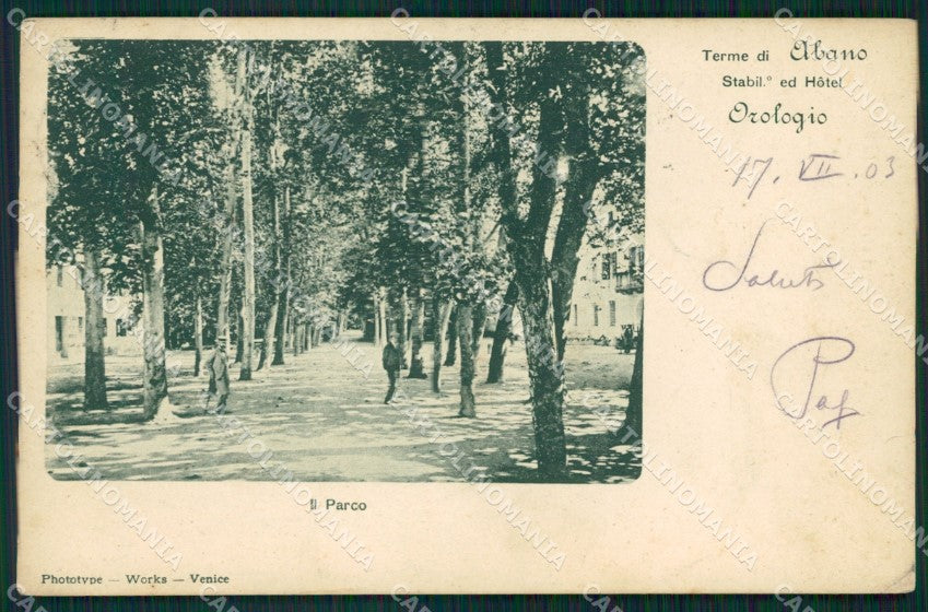 Padova Abano Terme cartolina VK0018 – fronte