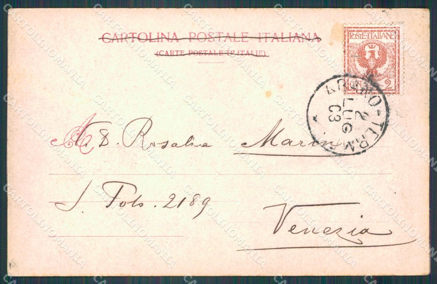 Padova Abano Terme Stabilimento Orologio cartolina VK0020 – retro