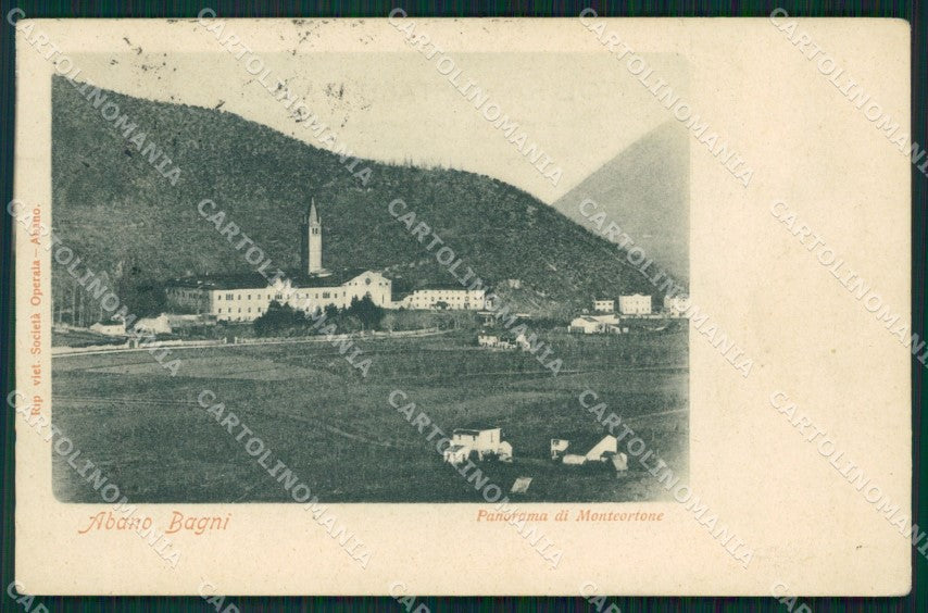 Padova Abano Terme Monteortone cartolina VK0022 – fronte