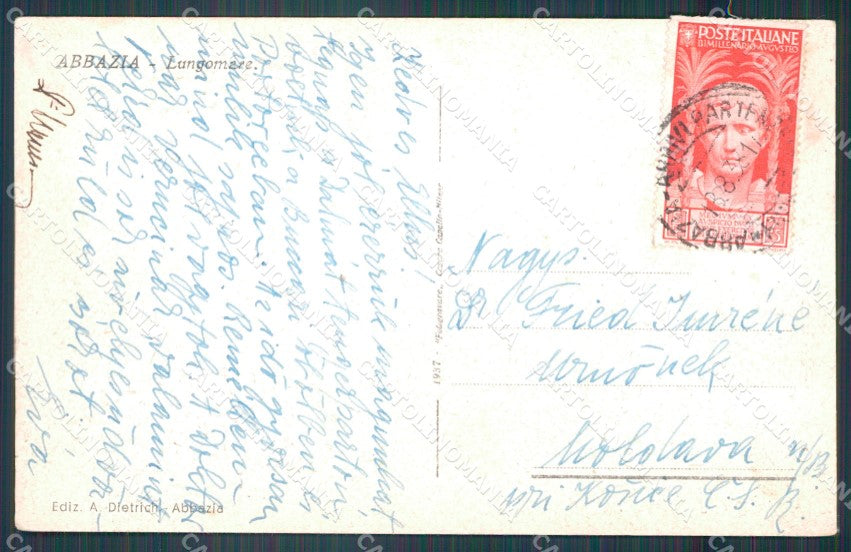 Croazia Abbazia cartolina VK0030 – retro