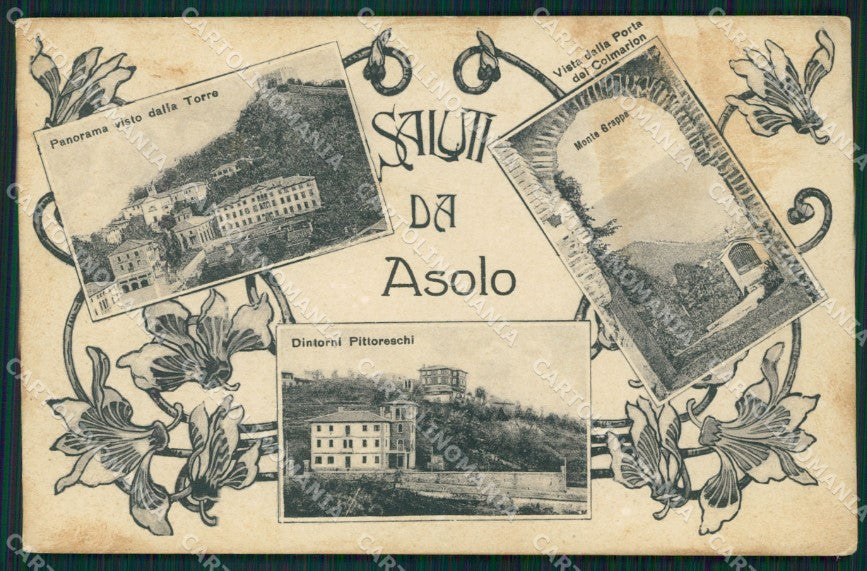 Treviso Asolo Saluti da MACCHIA cartolina VK0034 – fronte