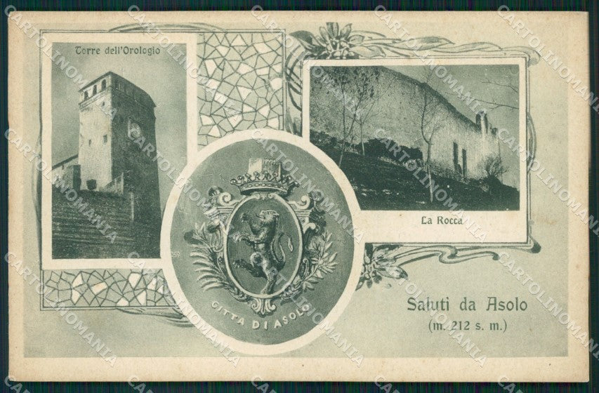 Treviso Asolo Saluti da cartolina VK0035 – fronte