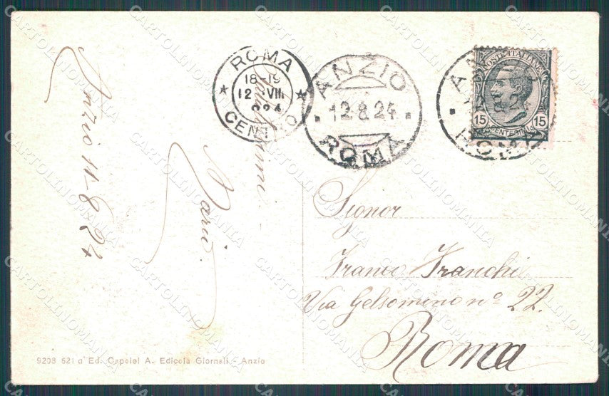 Roma Anzio cartolina VK0055 – retro