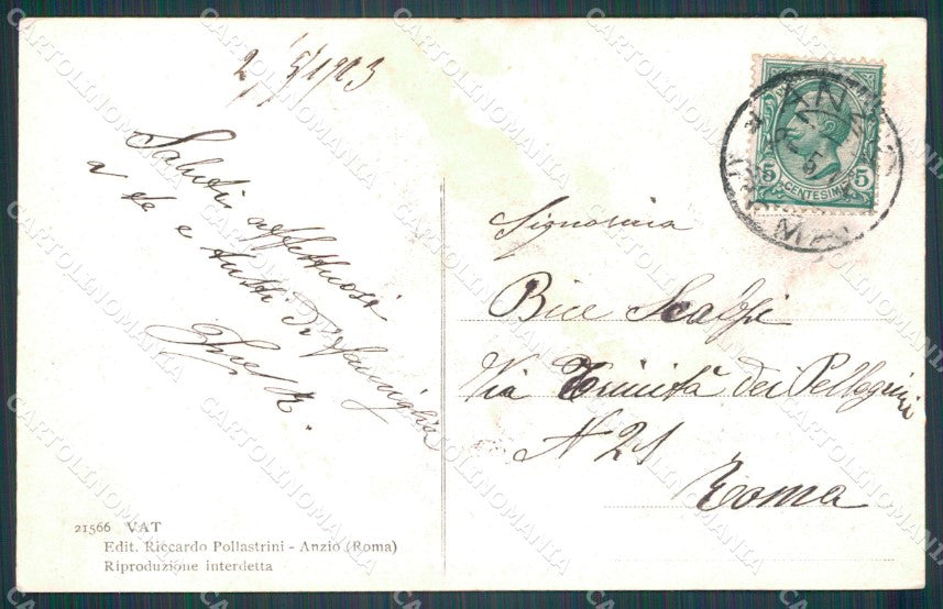 Roma Anzio cartolina VK0059 – retro