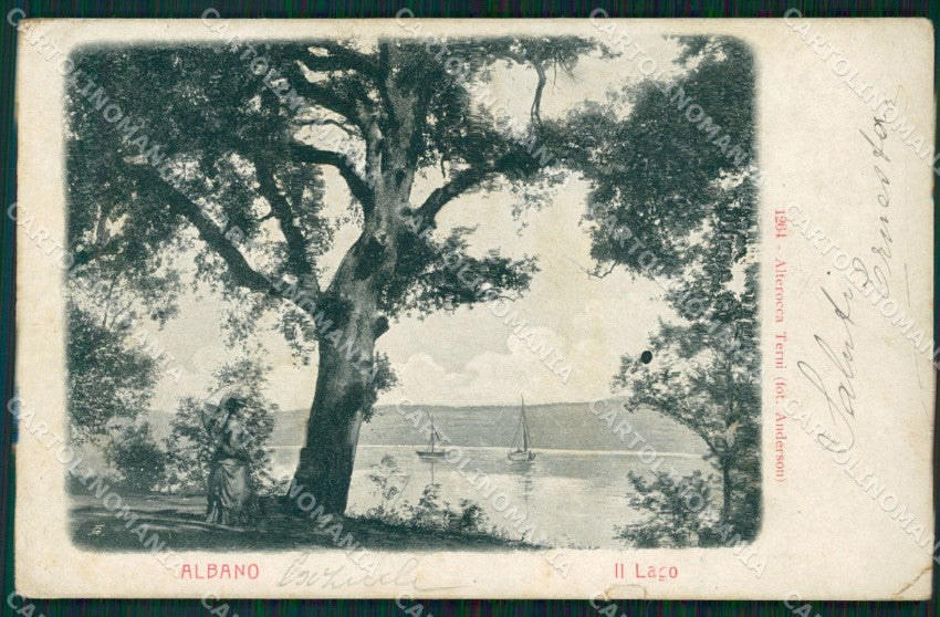 Roma Lago Albano Alterocca 1264 STRAPPINO PIEGHINA cartolina VK0072 – fronte