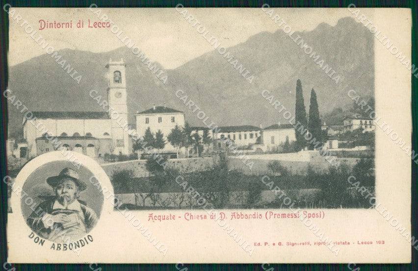 Lecco Acquate Casa Don Abbondio Manzoni cartolina VK0074 – fronte