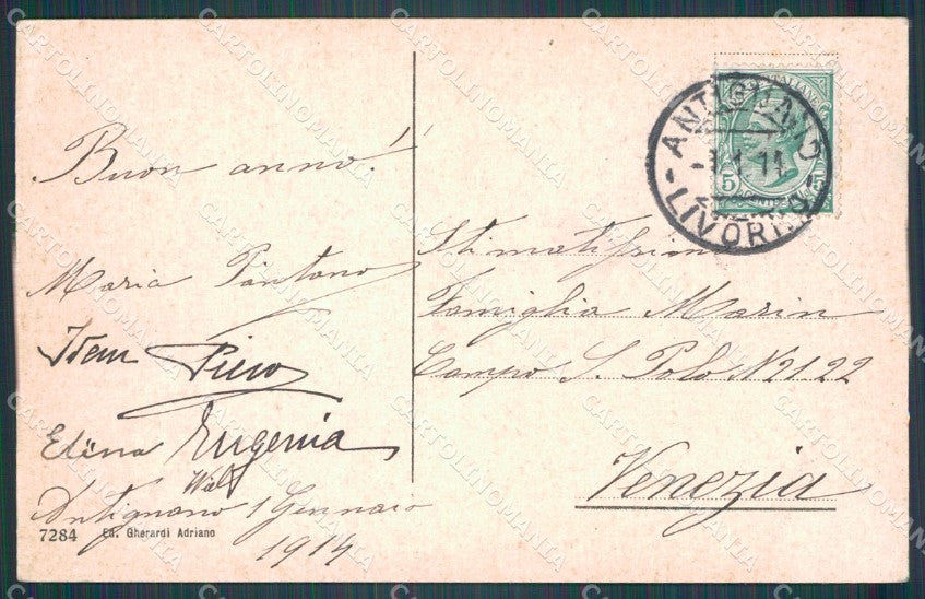 Livorno Città Antignano Uliveta cartolina VK0086 – retro