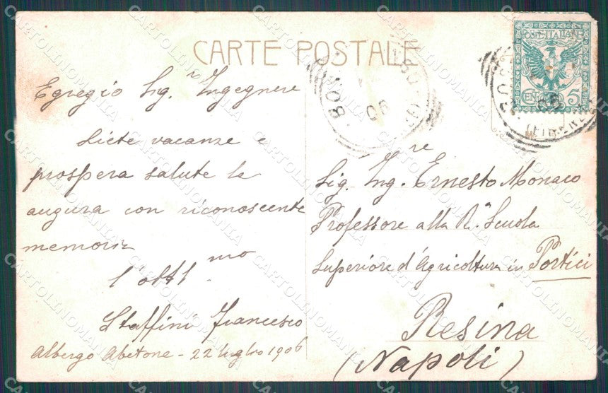 Pistoia Abetone cartolina VK0087 – retro