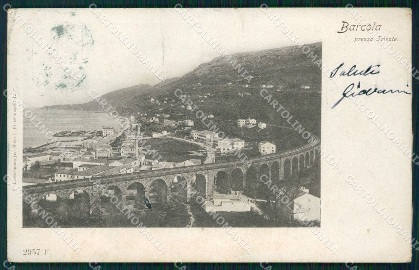 Trieste Barcola PIEGHINA cartolina VK0091 – fronte