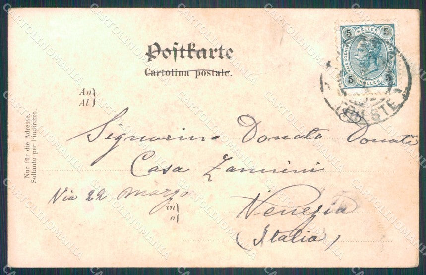 Trieste Barcola PIEGHINA cartolina VK0091 – retro
