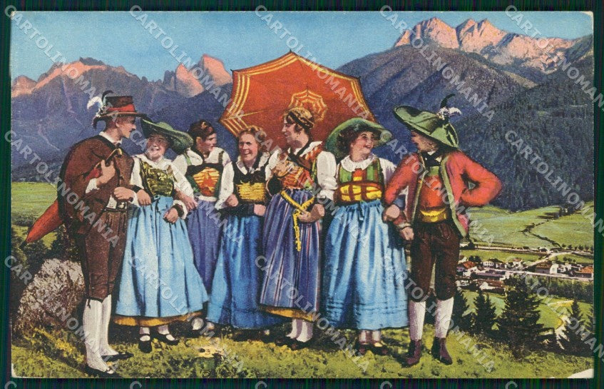 Bolzano Città Costumi cartolina VK0110 – fronte