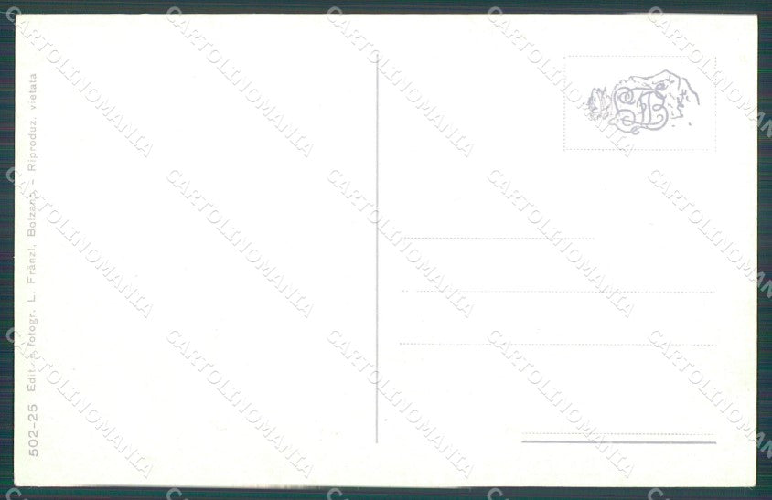 Bolzano Città Costumi cartolina VK0111 – retro