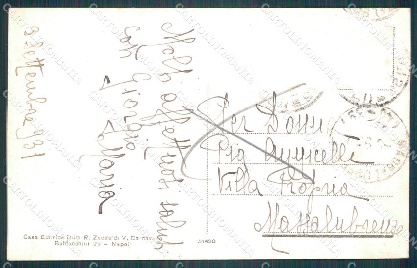 Napoli Bagnoli Nisida ABRASA cartolina VK0115 – retro