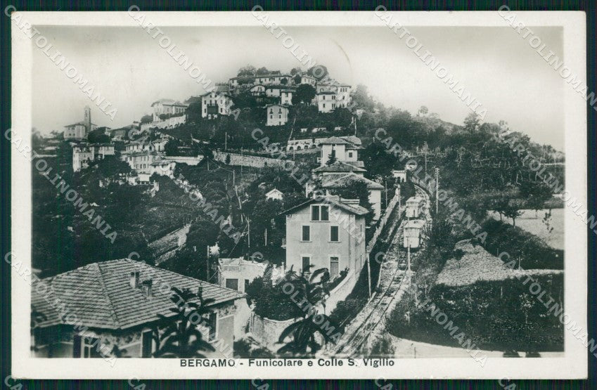 Bergamo Città Funicolare Colle San Vigilio Foto cartolina VK0116 – fronte