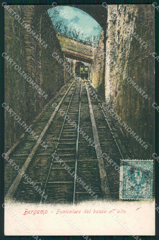 Bergamo Città Funicolare cartolina VK0119 – fronte