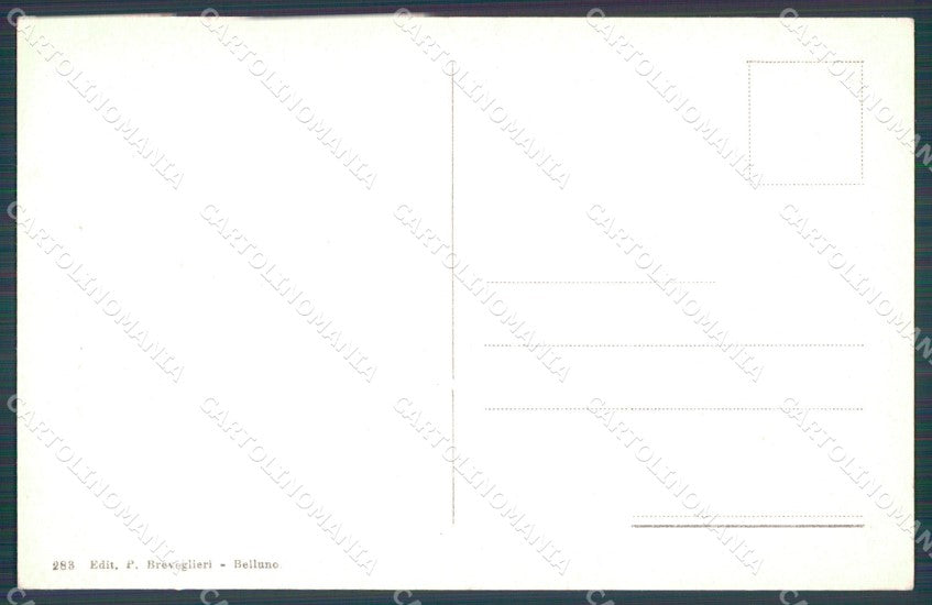 Belluno Città Costumi cartolina VK0122 – retro