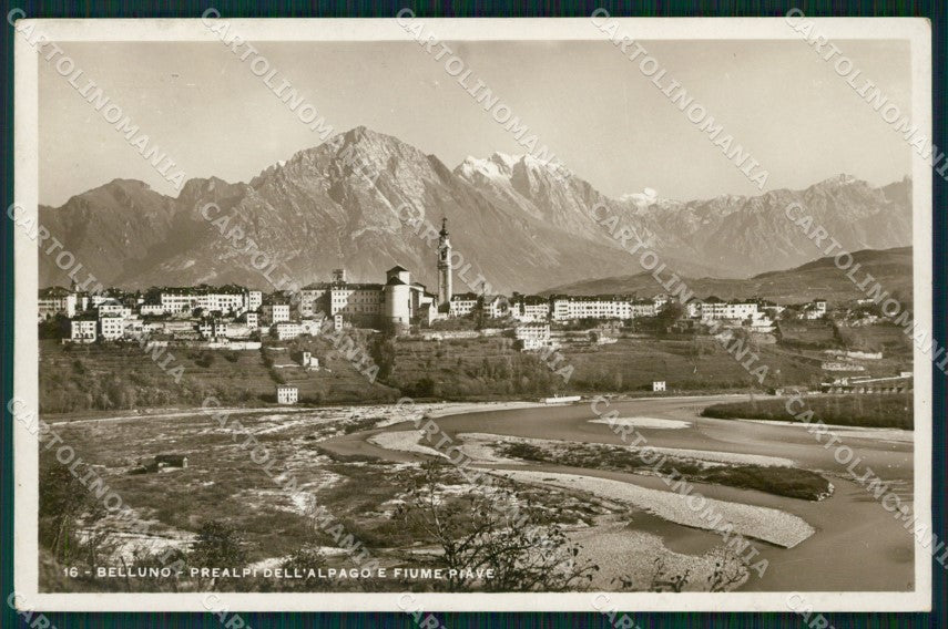 Belluno Città Fiume Piave COLLA Foto cartolina VK0124 – fronte