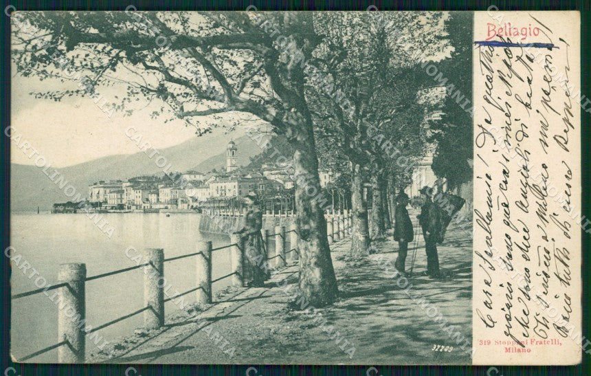 Como Bellagio Lago di Como cartolina VK0154 – fronte