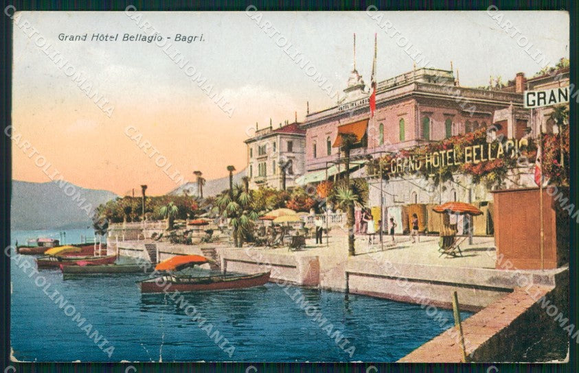 Como Bellagio Lago di Como PIEGATA cartolina VK0155 – fronte