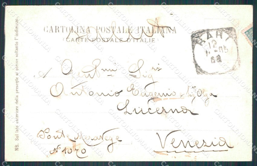 Bari Città Teatro e Municipio cartolina VK0178 – retro