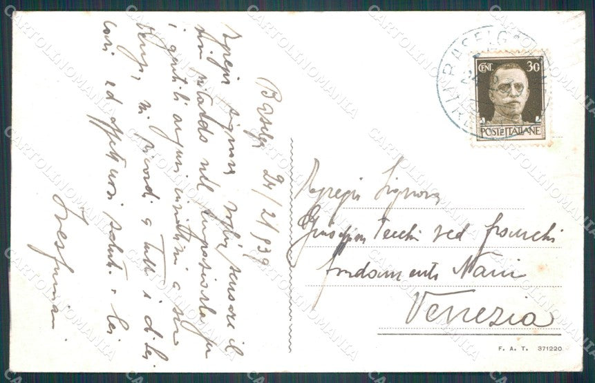 Trento Baselga di Pinè cartolina VK0181 – retro