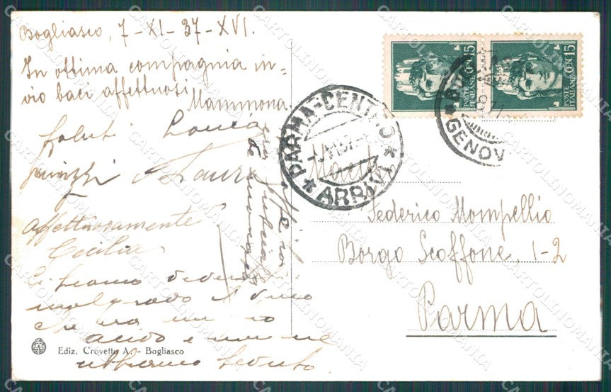 Genova Bogliasco Ponte Romano cartolina VK0188 – retro