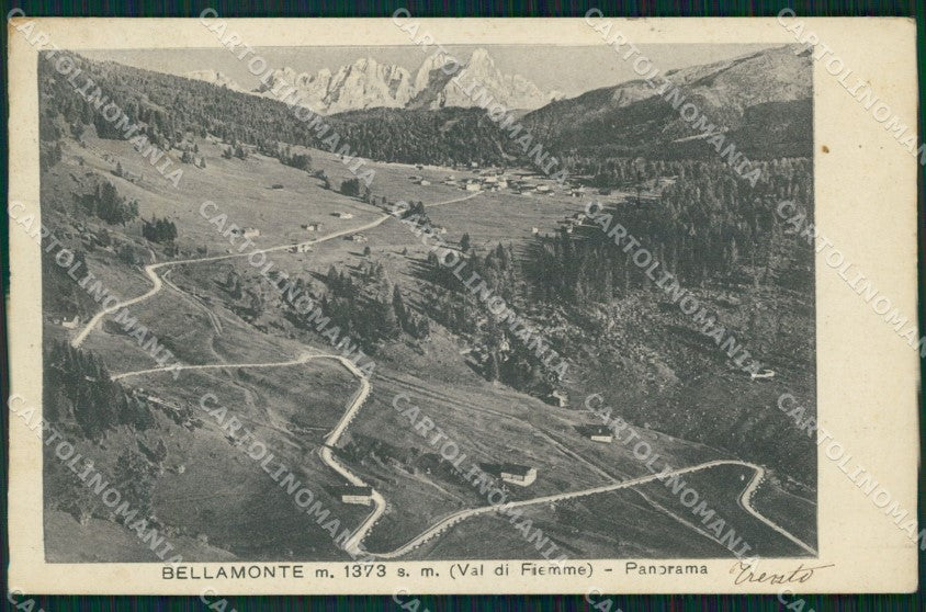 Trento Predazzo Bellamonte cartolina VK0192 – fronte
