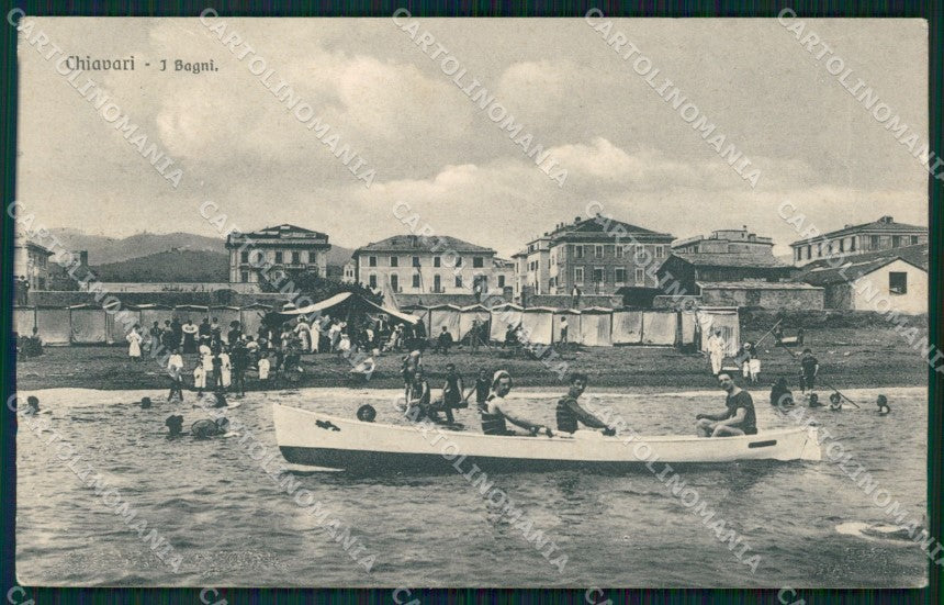 Genova Chiavari Barca cartolina VK0205 – fronte