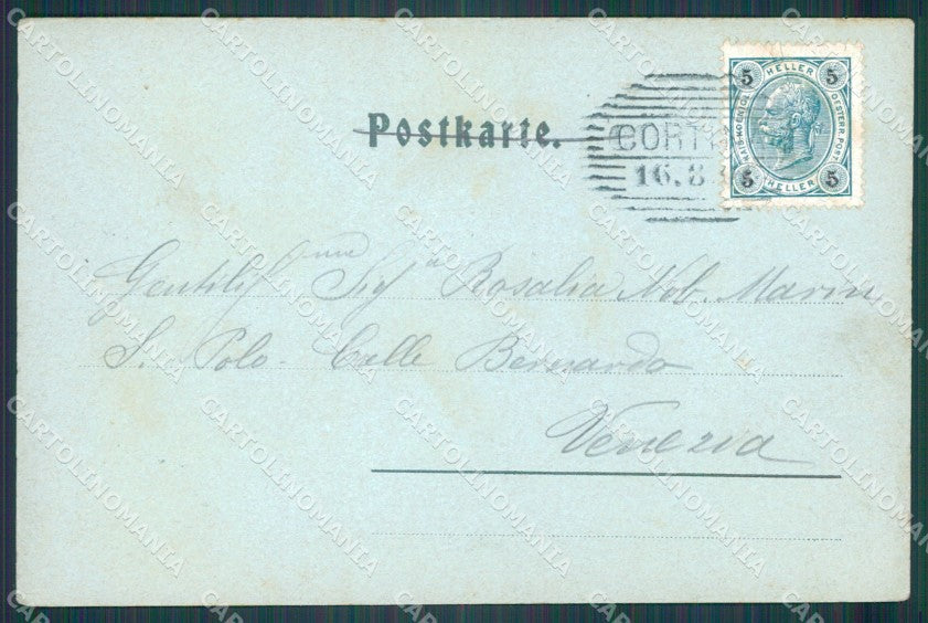 Belluno Cortina d'Ampezzo Chiaro di Luna cartolina VK0216 – retro
