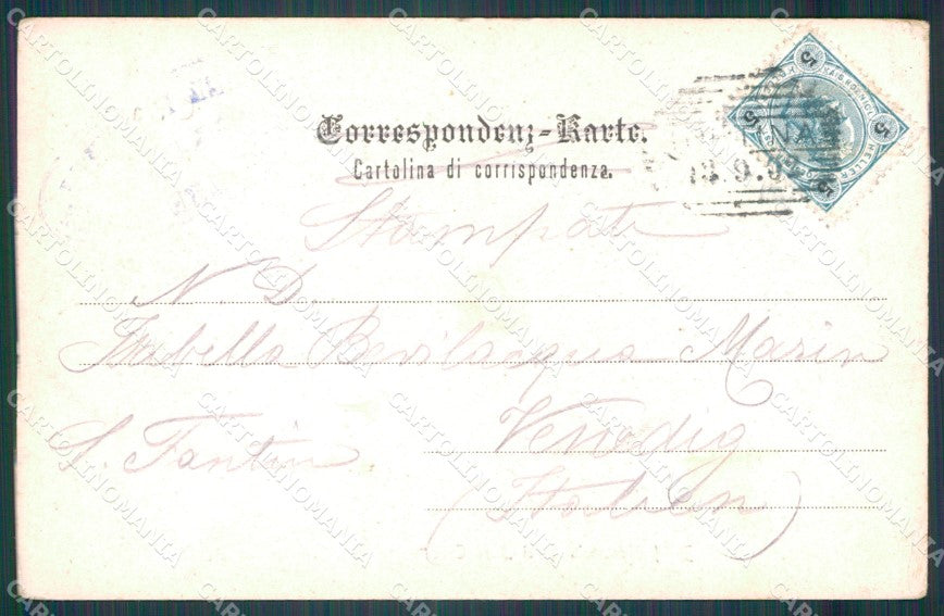 Belluno Cortina d'Ampezzo cartolina VK0217 – retro
