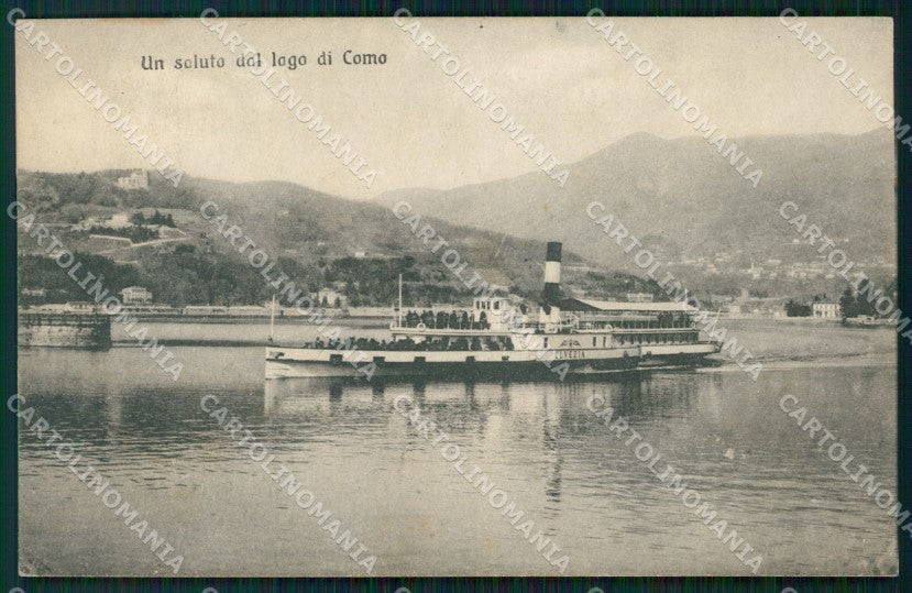 Como Città Lago di Battello Elvezia cartolina VK0248 – fronte