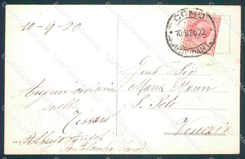Como Città Lago di Battello Elvezia cartolina VK0248 – retro