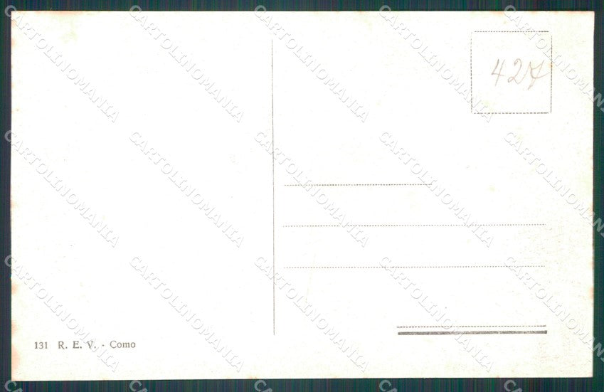 Como Città Lago di Funicolare cartolina VK0250 – retro