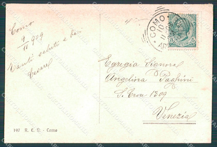 Como Città Costumi cartolina VK0254 – retro
