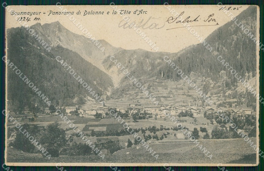 Aosta Courmayeur Dolonne cartolina VK0273 – fronte
