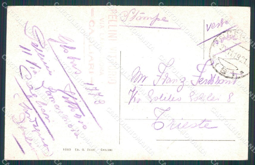 Cagliari Città cartolina VK0280 – retro