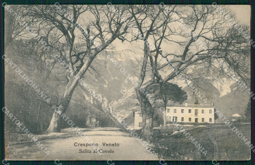 Treviso Crespano del Grappa PIEGHINA cartolina VK0283 – fronte