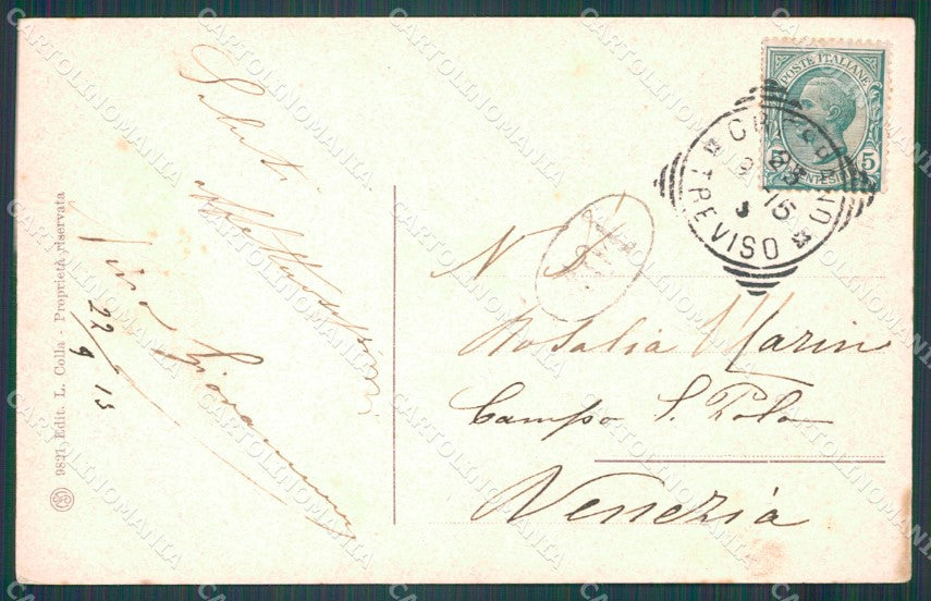 Treviso Crespano del Grappa PIEGHINA cartolina VK0283 – retro