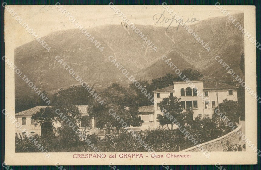 Treviso Crespano del Grappa PIEGHINA cartolina VK0284 – fronte