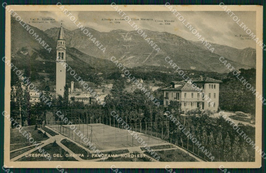Treviso Crespano del Grappa Tennis cartolina VK0292 – fronte