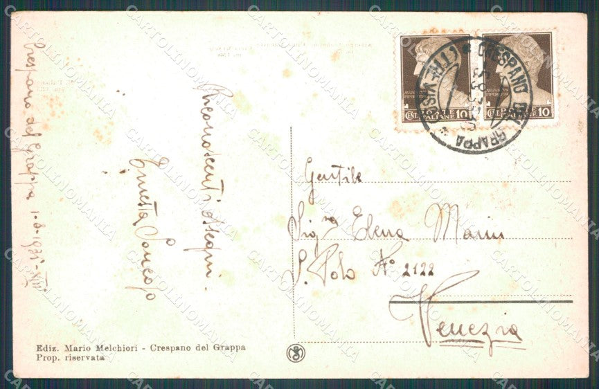 Treviso Crespano del Grappa Tennis cartolina VK0292 – retro